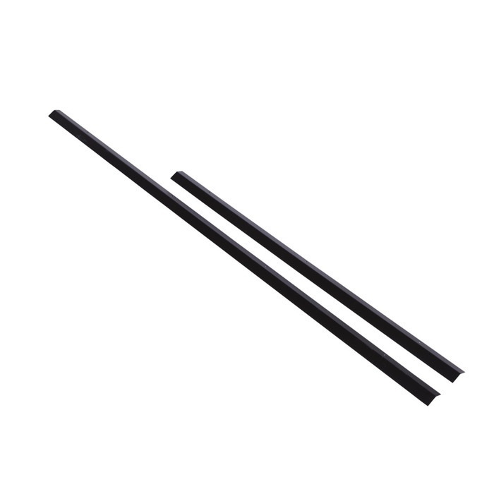 Sort profil med sneglekant 80 cm